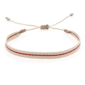 Handmade braid Bracelet, adjustable, approx 6mm, 16-24cm length [FR10407]