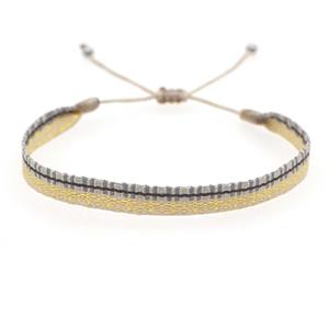 Handmade braid Bracelet, adjustable, approx 6mm, 16-24cm length [FR10408]