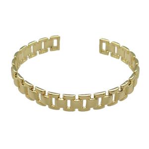 Copper Bangle Gold Plated, approx 8mm, 50-55mm [FR10443]