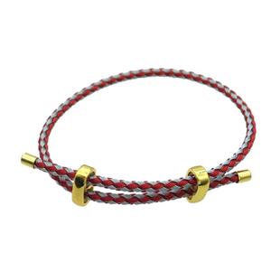 GrayRed Tiger Tail Steel Bracelet Adjustable, approx 3mm, 23cm length [FR10846]