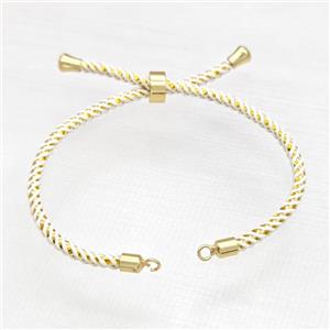 White Nylon Bracelet Chain, approx 3mm [FR11242]