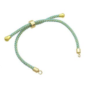 Green Nylon Bracelet Chain, approx 3mm [FR11251]