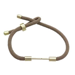 Gray Nylon Bracelet Chain, approx 3mm, 18-22cm length [FR11263]