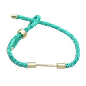 Mintgreen Nylon Bracelet Chain, approx 3mm, 18-22cm length [FR11266]