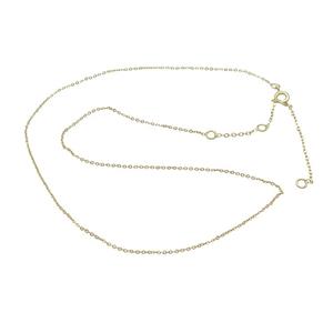 Copper Necklace Chain Gold Plated, approx 1.2mm, 42-47cm length [FR11279]