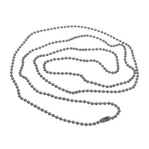 Copper Ball Chains For Necklace Gray Lacquered, approx 2mm, 78cm length [FR11285]