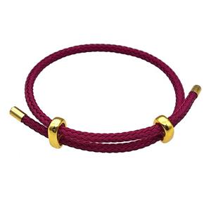 Deepred Tiger Tail Steel Bracelet Adjustable, approx 3mm thickness [FR11379]