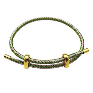Tiger Tail Steel Bracelet, adjustable, approx 3mm thickness [FR11395]