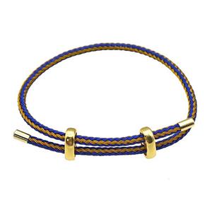 Tiger Tail Steel Bracelet, adjustable, approx 3mm thickness [FR11397]
