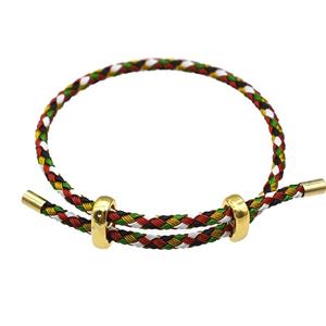 Tiger Tail Steel Bracelet Adjustable Multicolor, approx 3mm thickness [FR11411]