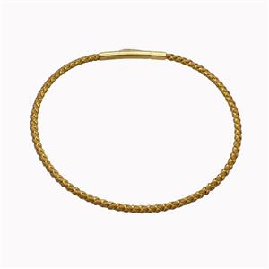 Nylon Cord Bracelet With Stainless Steel Clasp, approx 2mm thickness [FR11416]