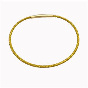 Nylon Cord Bracelet With Stainless Steel Clasp, approx 2mm thickness [FR11418]