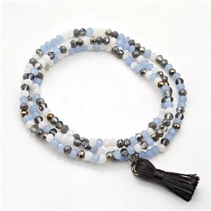 Chinese Crystal Glass Bracelets Stretchy, approx 3-3.5mm [FR11478]