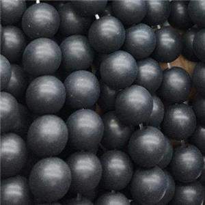 round matte black Onyx Agate Beads, 8mm dia, 48pcs per st [GA1688-8MM]