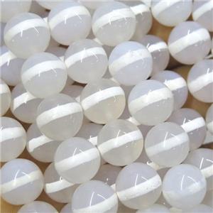 round white Tibetan Agate Beads, line, approx 6mm dia [GA1733-6MM]