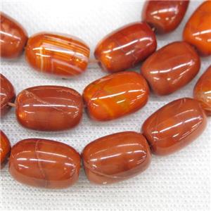 orange Agate barrel beads, approx 13-18mm [GA1795]