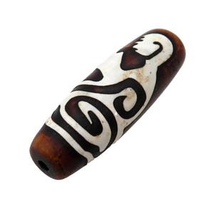 tibetan DZi Agate barrel beads, approx 14-40mm [GA1815]