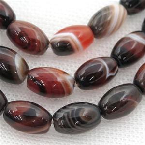 fancy Agate barrel beads, approx 8x12mm [GA1864-8X12MM]