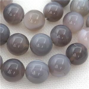 round natural Gray Agate Beads, approx 16mm dia [GA1875-16MM]