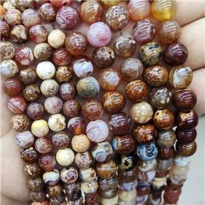 Ancient Cellar Agate Beads Smooth Round, approx 12mm dia [GA1922-12MM]