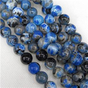 blue fire Agate Beads, round, approx 8mm dia [GA1938-8MM]
