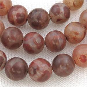 Tibetan Style Agate Beads, round, approx 10mm dia [GA2001-10MM]