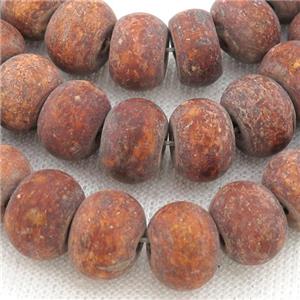 Tibetan Style Agate Beads, rondelle, approx 10x14mm [GA2014]