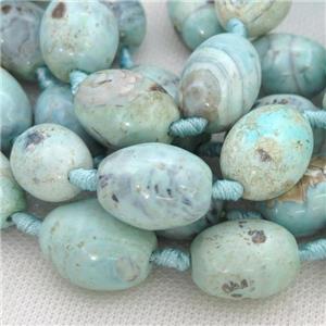 turq Agate barrel beads, approx 15-22mm [GA2066]