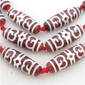 Tibetan Agate rice beads, approx 14-40mm [GA2092]
