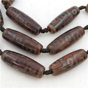 Tibetan Agate rice beads, eye, approx 14-40mm [GA2095]