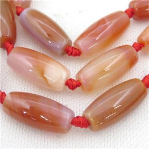 red Agate rice Beads, approx 15x25mm [GA2119]