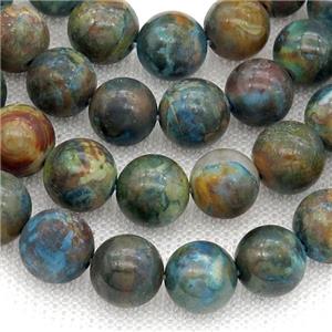 round blue Agate Beads, approx 8mm dia [GA2131-8MM]