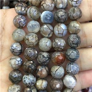 coffee dragonVeins Agate Beads, faceted round, approx 10mm dia [GA2146-10MM]