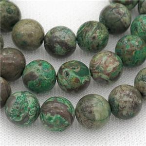 green Ocean Jasper Beads, round, approx 8mm dia [GA2152-8MM]