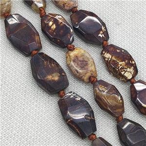 coffee Veins Agate Beads, freeform, approx 15-30mm [GA2171]
