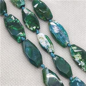 darkgreen Veins Agate Beads, freeform, approx 15-30mm [GA2173]