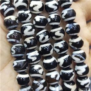 round Tibetan Dzi Agate Beads, approx 10mm dia, 38pcs per st [GA2238]
