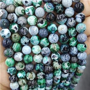 Green Fire Agate Beads Round, approx 8mm dia [GA2292-8MM]