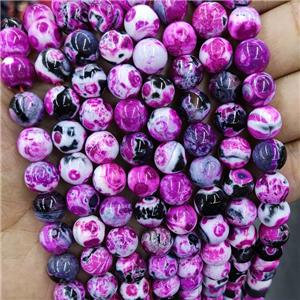 Hotpink Fire Agate Beads Round Smooth, approx 12mm dia [GA2293-12MM]