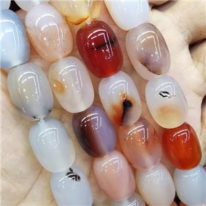 Natural Agate Beads Barrel AB-Grade, approx 13-18mm, 22pcs per st [GA2328]