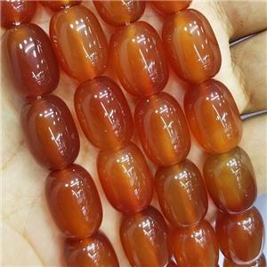 Red Carnelian Agate Barrel Beads AA-Grade, approx 13-18mm, 22pcs per st [GA2329]