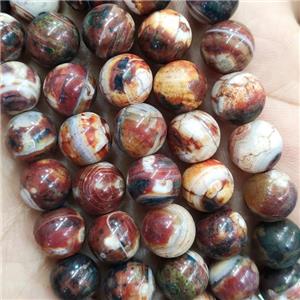Round Agate Beads Smooth Dye, approx 10mm dia [GA2359]