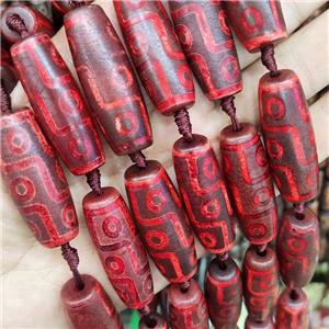 Red Fire Tibetan Agate Rice Beads Eye, approx 14-40mm [GA2378]