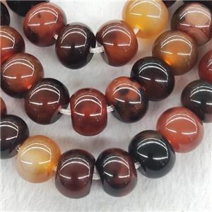 Natural Fancy Agate Rondelle Beads Smooth, approx 12-16mm [GA2392]