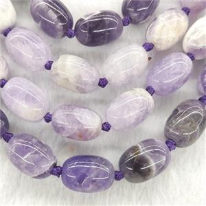 Dogtooth Amethyst Beads Smooth Barrel Purple, approx 14-20mm [GA2401]