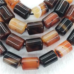 Natural Fancy Agate Column Beads, approx 13-20mm [GA2429]