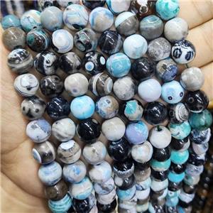 Fire Agate Beads Smooth Round Mix Color, approx 12mm dia [GA2439]