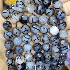 Natural Agate Beads Faceted Round B-Grade, approx 14mm dia [GA2589]