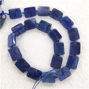 Blue Veins Agate Rectangle Beads, approx 15-20mm [GA2670]