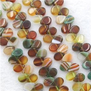 Stripe Agate Teardrop Beads Topdrilled Multicolor, approx 5-8mm [GA2719]